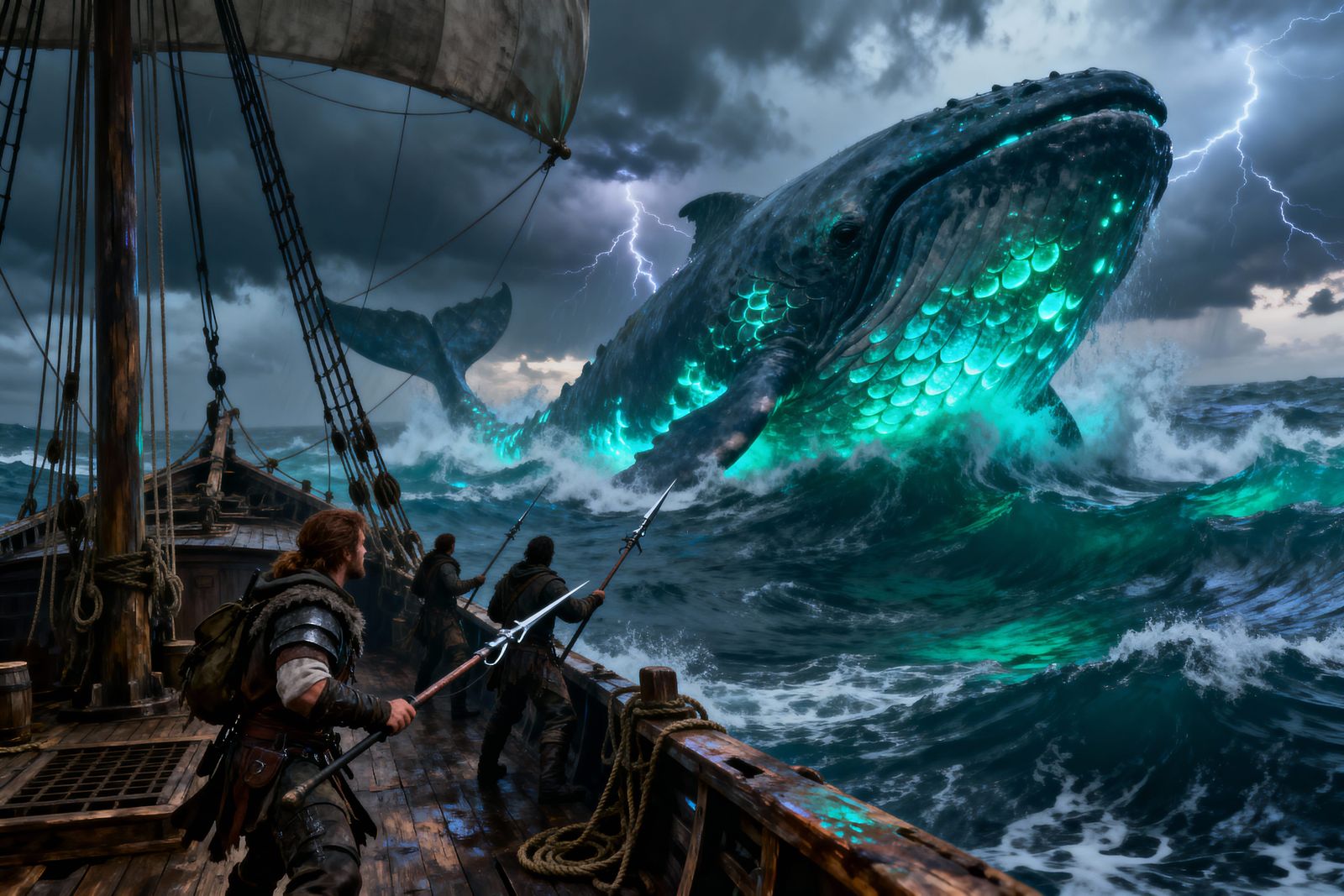 Last Hunters Pursue Leviathan in Expansive Ocean