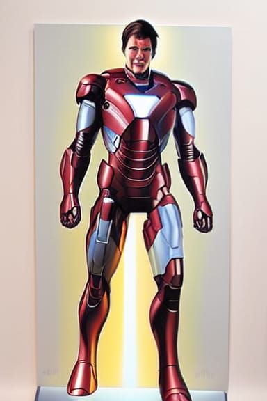 Superior Iron Man Comic Book Art