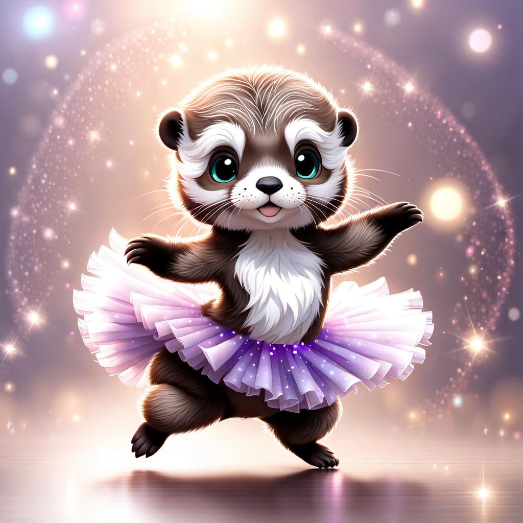 chibi baby otter tutu
