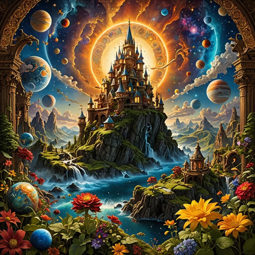 Cosmically Aesthetic Expression as Digital Photo-illustratio...