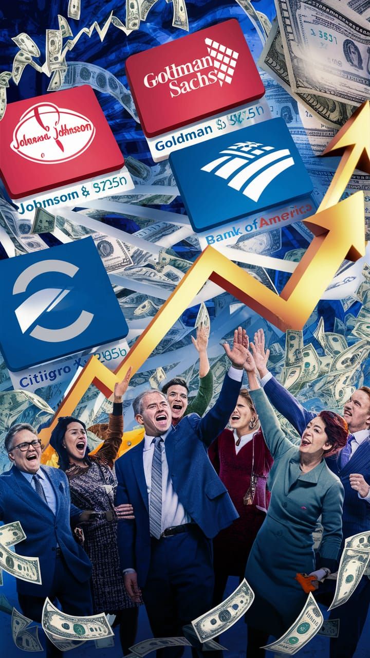 Dynamic Stock Market Image: Icons of Success