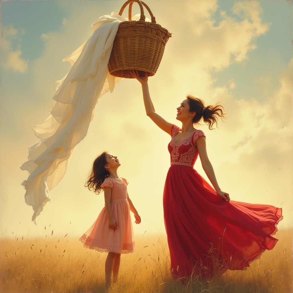 Gentle Moment of Laughter and Connection