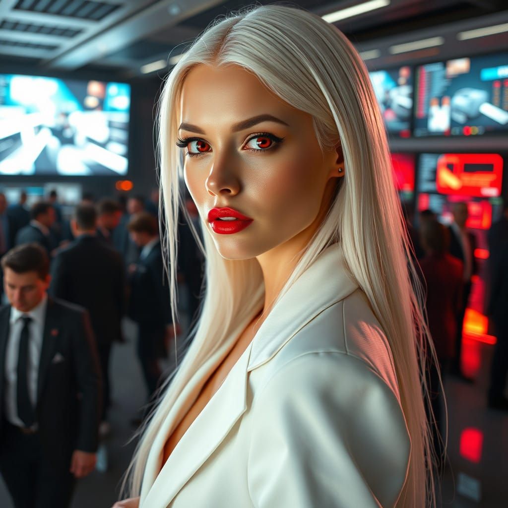 Sophisticated Futuristic Woman Makes a Statement