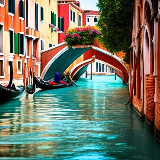 Venice Entrance in Heroic Fantasy Style