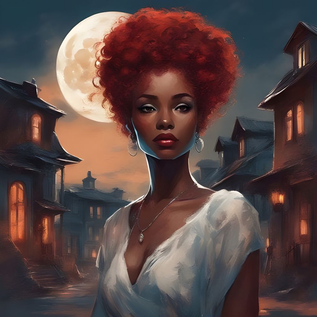 Stunning Red-Haired Beauty in Royo Style