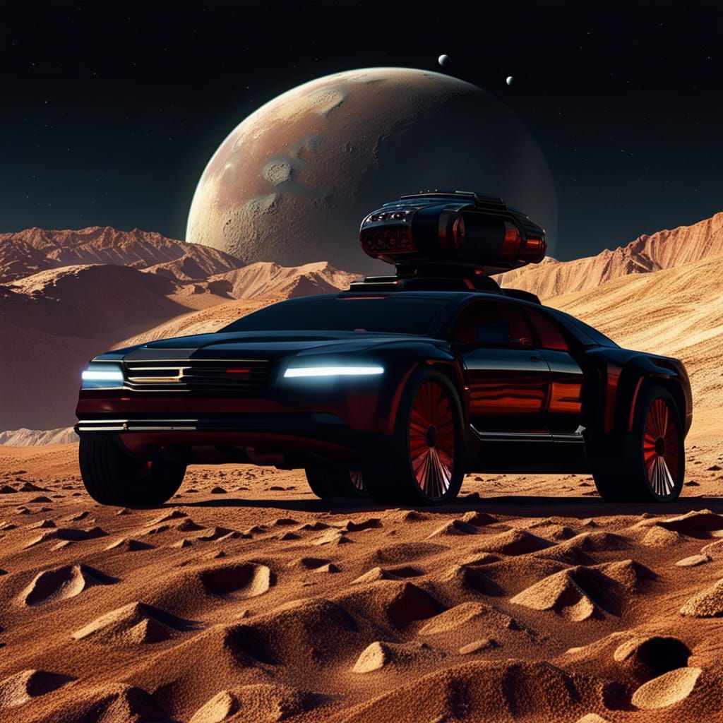 Knight Rider Car on Saturn's Moon Titan