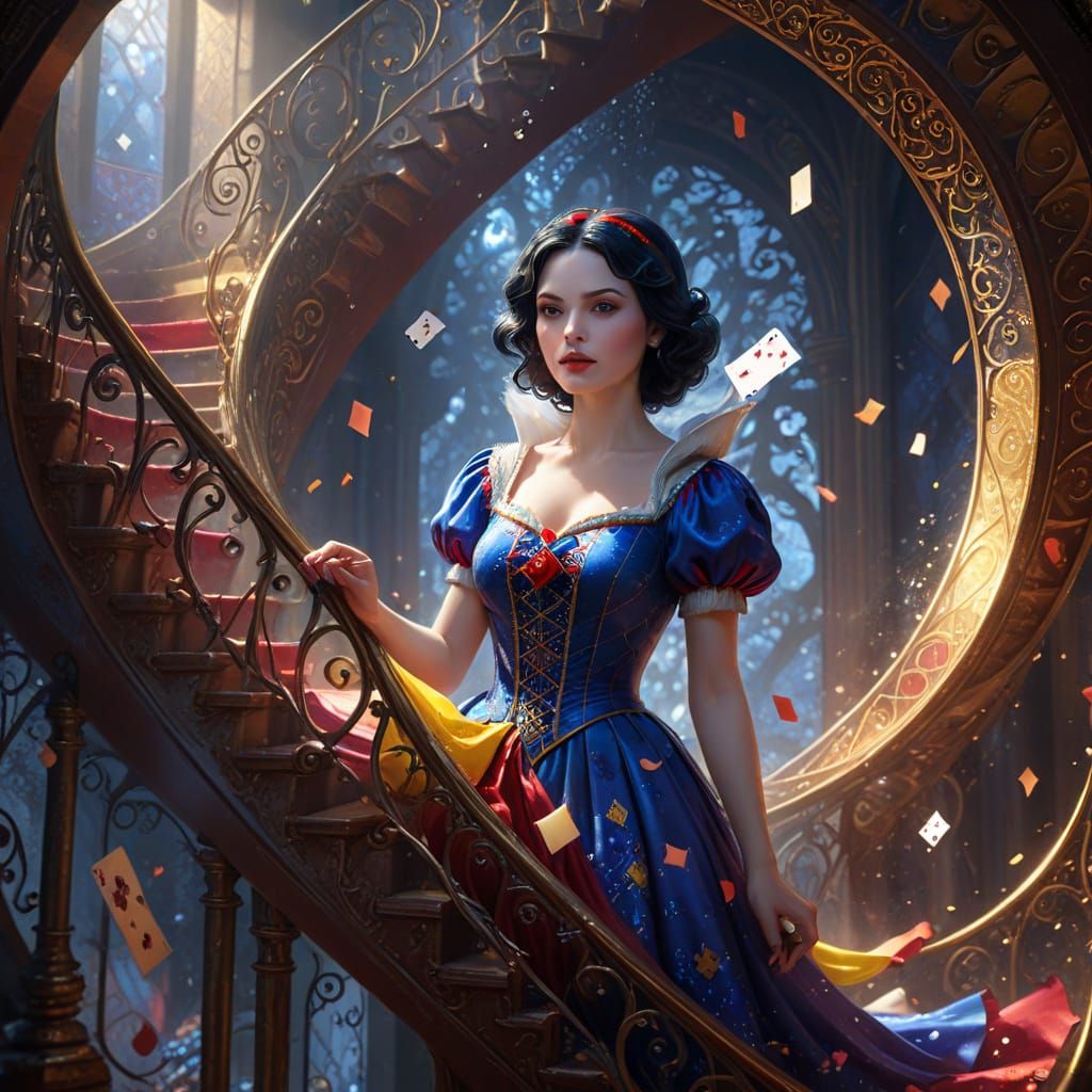 Snow White Emerges in a Prism of Light