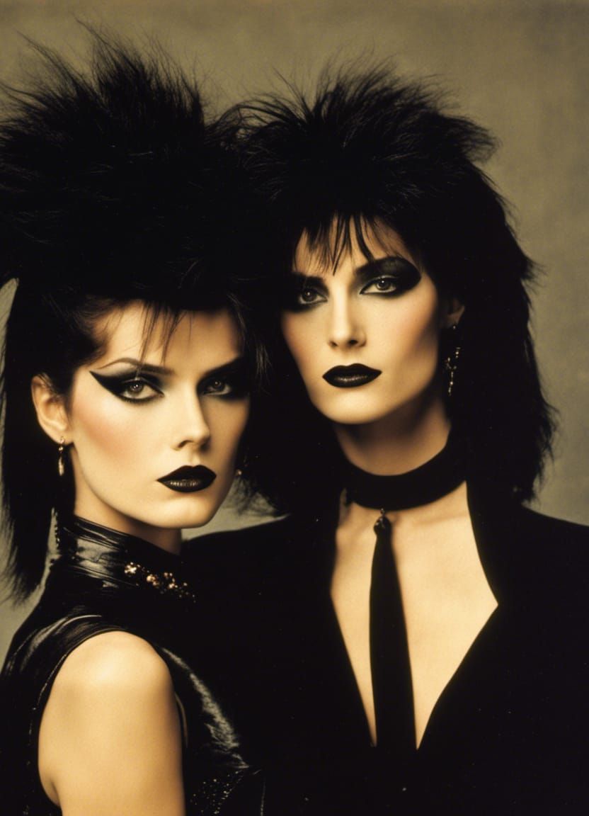 1980s Dark Wave Fashion Photo