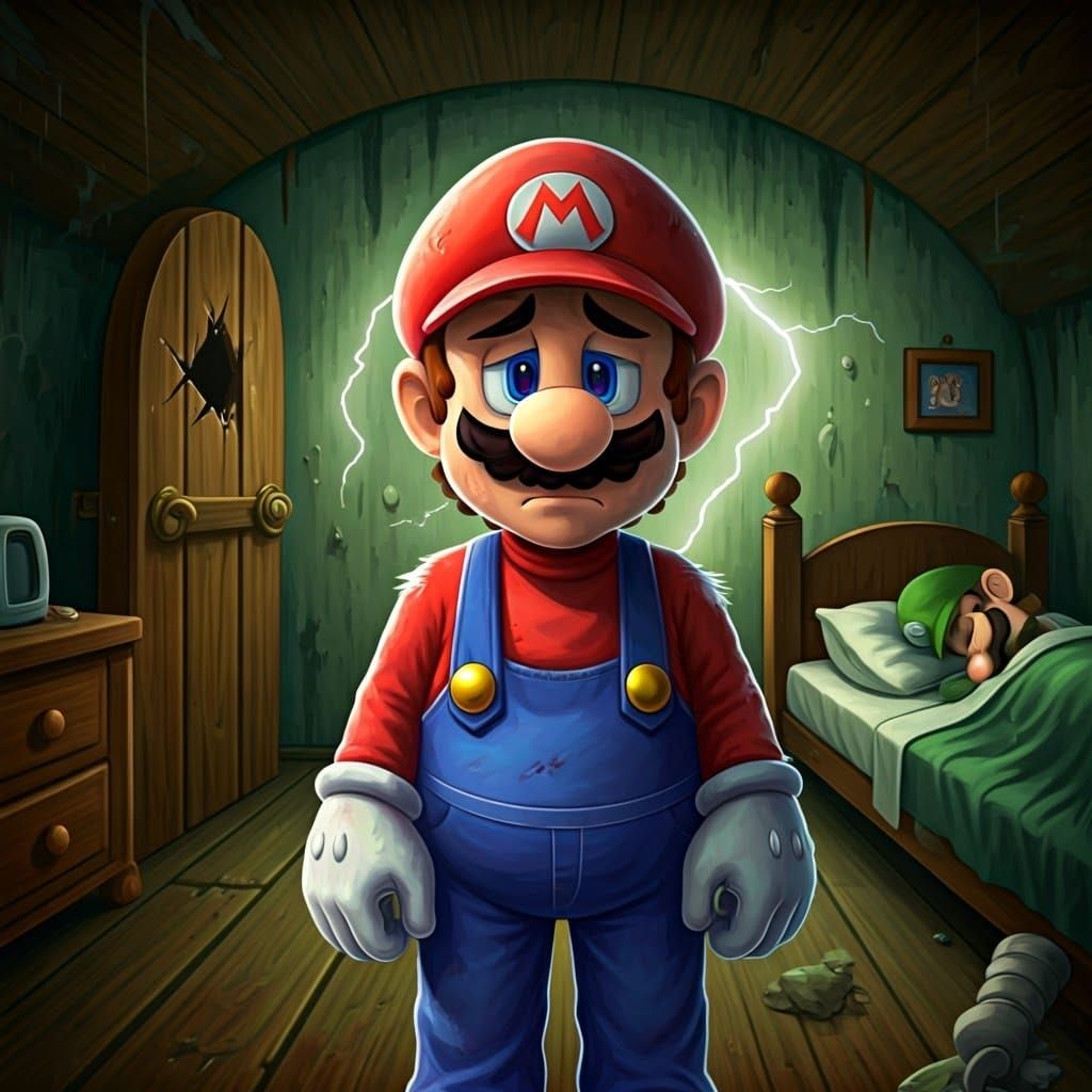 Mario's Stormy Night in Mushroom Kingdom