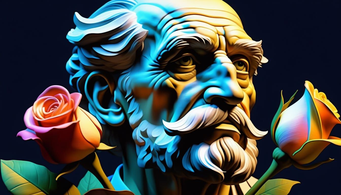 Surreal Abstract Art Masterpiece with Bokeh Effect