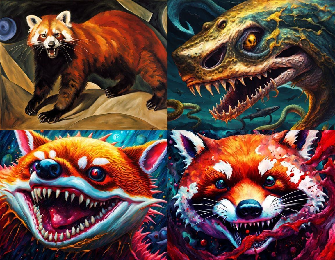 Horrific Mutant Creature: A Surreal Anatomical Masterpiece