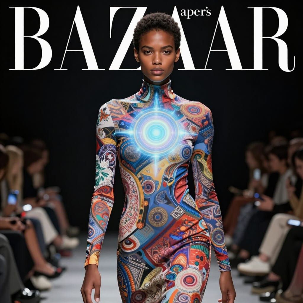 High Fashion Melanated Supermodel in Lucid Dream Aura