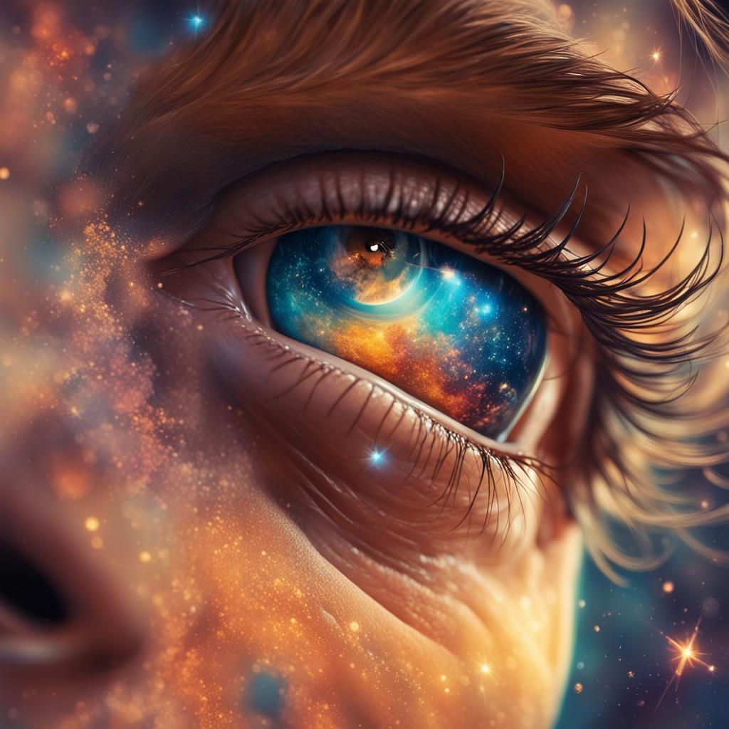 Longing Gaze: Reaching for Stars in Hyperrealism