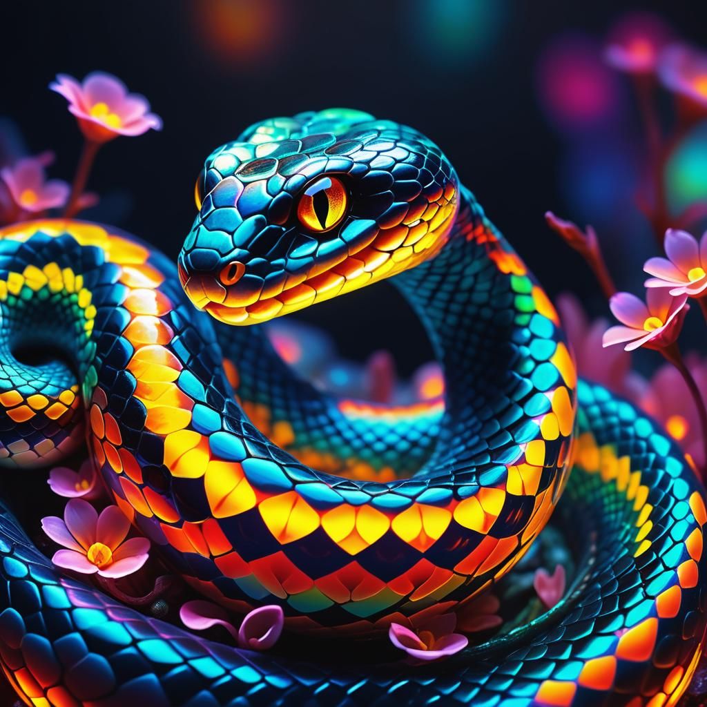 Adorable Fuzzy Baby Snake with Fur