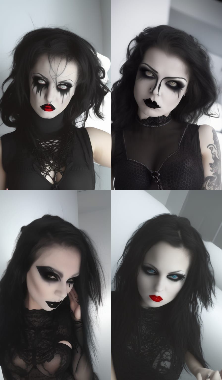 Beautiful Goth Girl Portrait