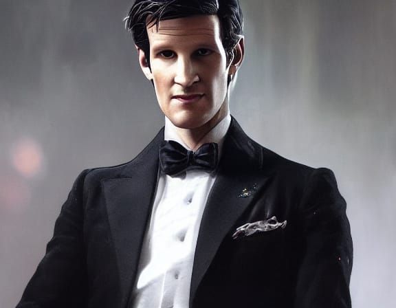 high quality portrait of Matt Smith, the british actor