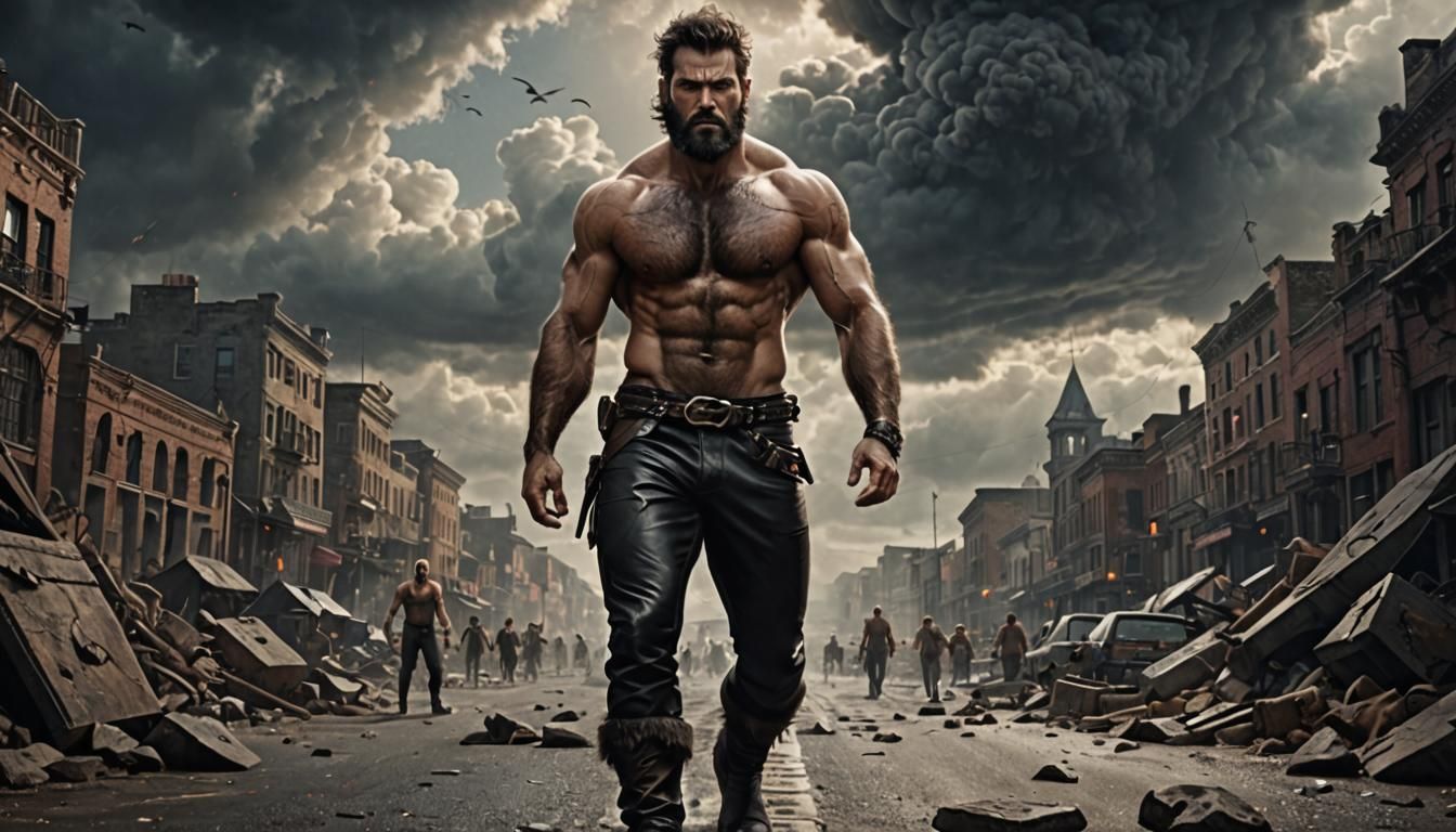 Men in Leather: A Digital Matte Painting