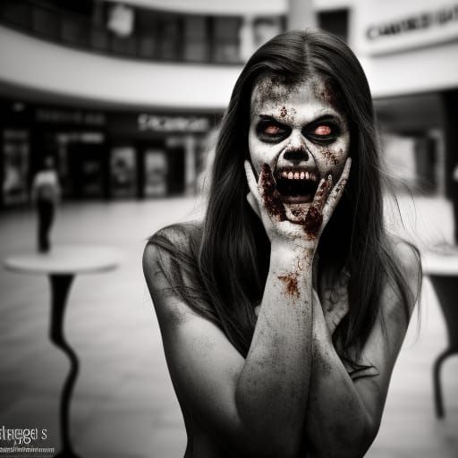 Zombie in Shopping Mall