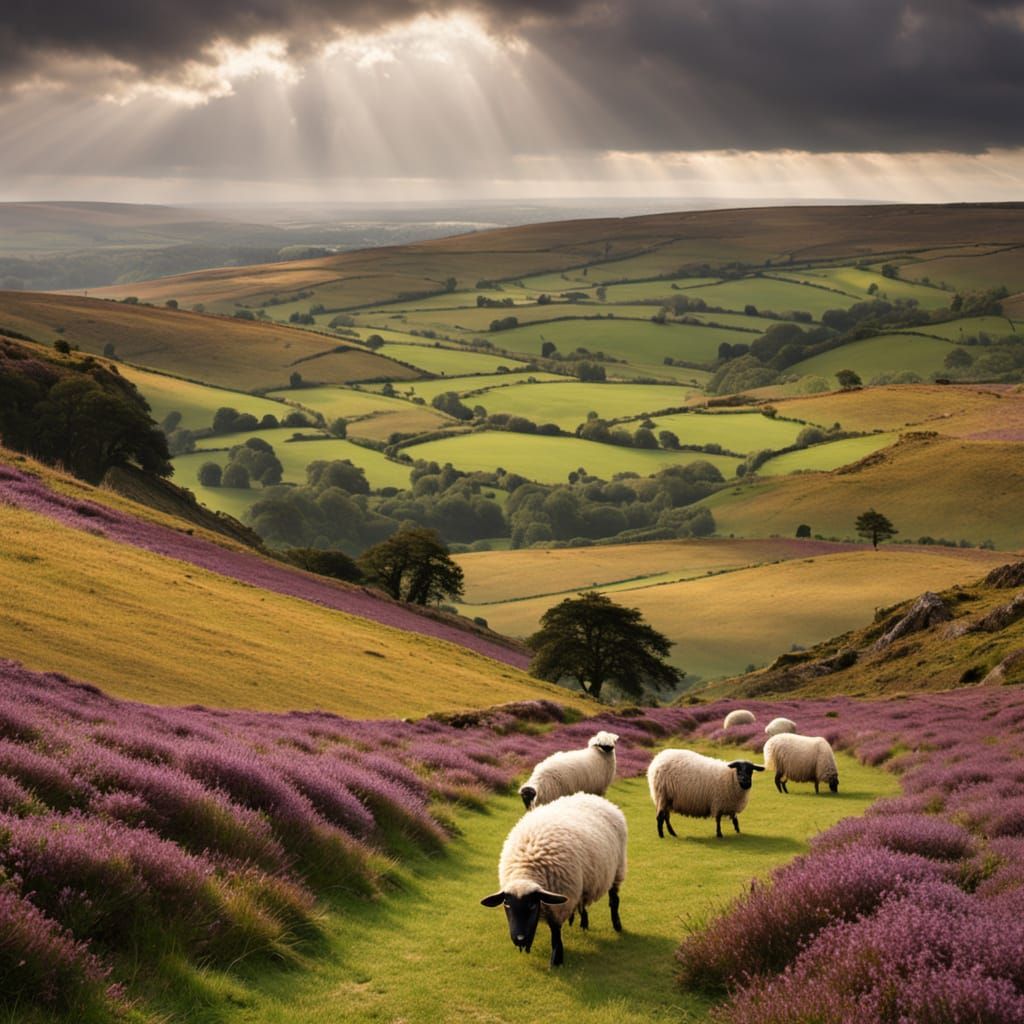 Yorkshire Moors Landscape Oil Painting