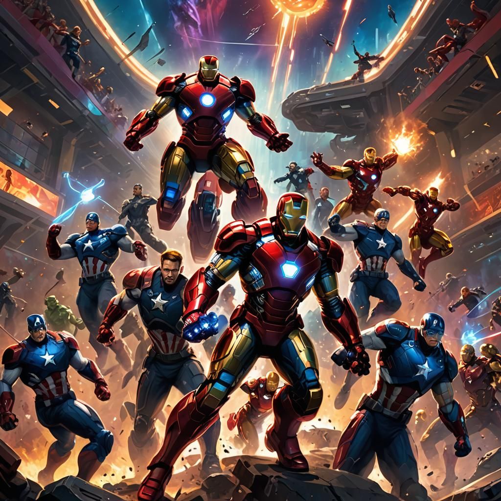 Avengers Compete in Futuristic Paralympics Arena