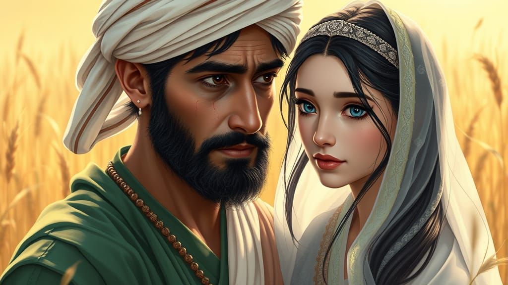 Ancient Warrior's Heartbreaking Plea in Golden Meadow