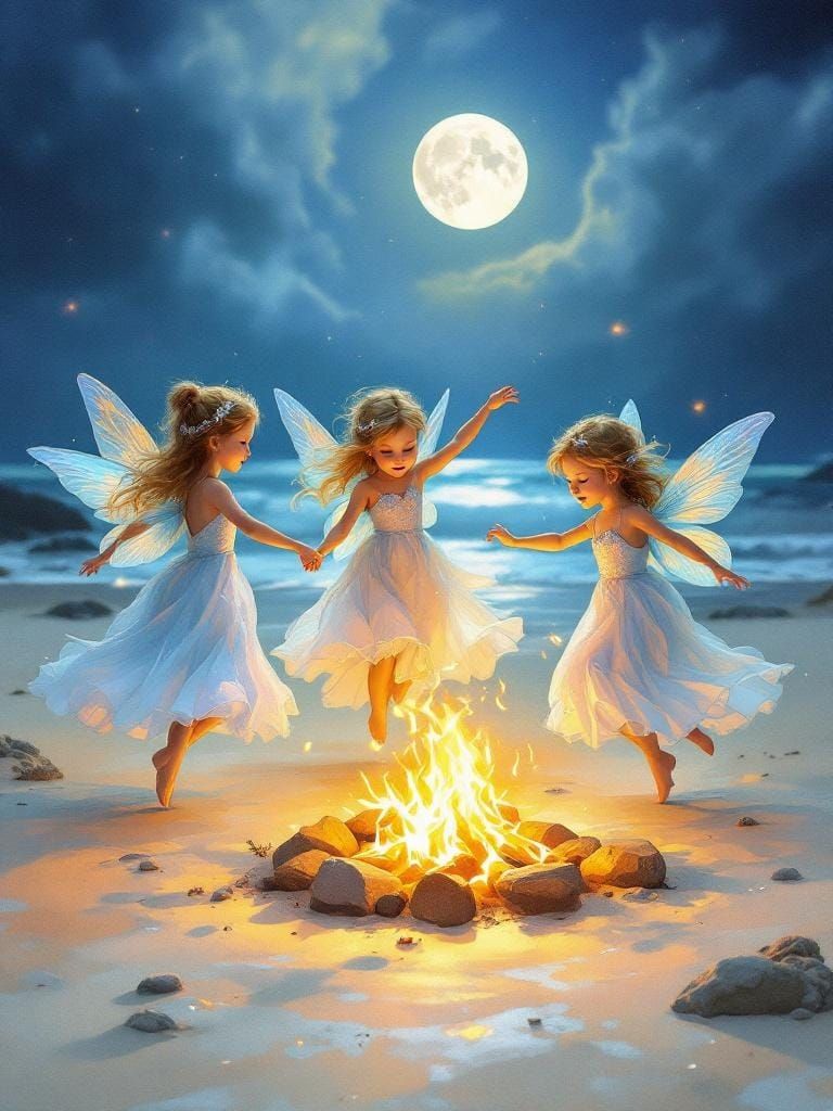 Frolicking Summer Fairies