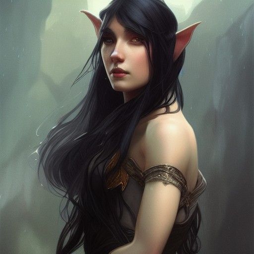 Enchanting Elf Wizard Portrait in High Resolution