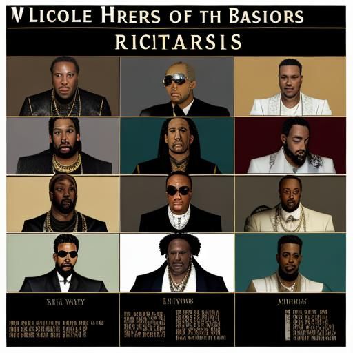 Richest Rappers: An AI Generated Visualisation