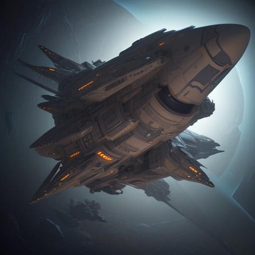 Spaceship Enters Fourth Dimension in Futuristic Spacecore St...