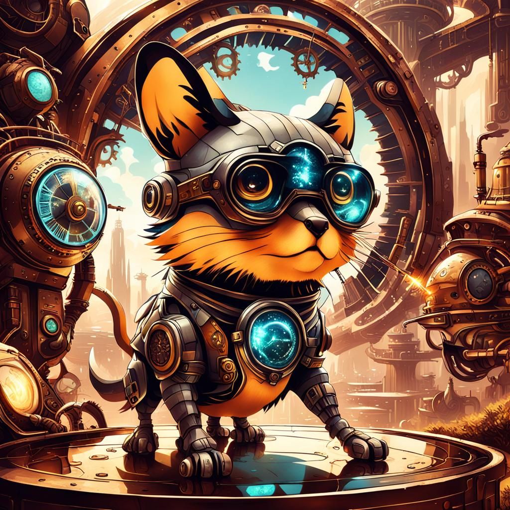 Steampunk Animals in a Stunning Futuristic World
