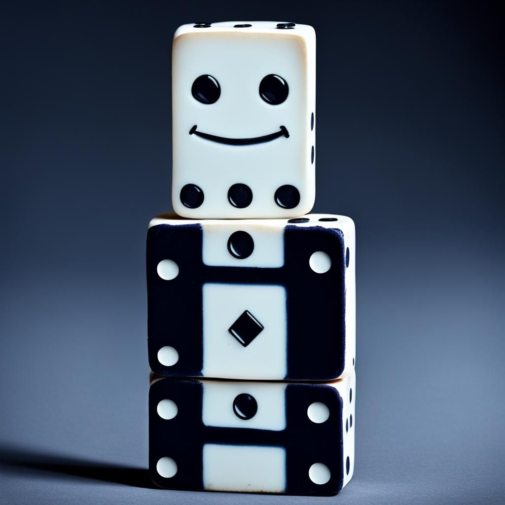 Anthropomorphic Domino Tile Character