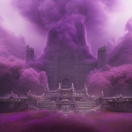 Epic Purple Haze Digital Matte Painting