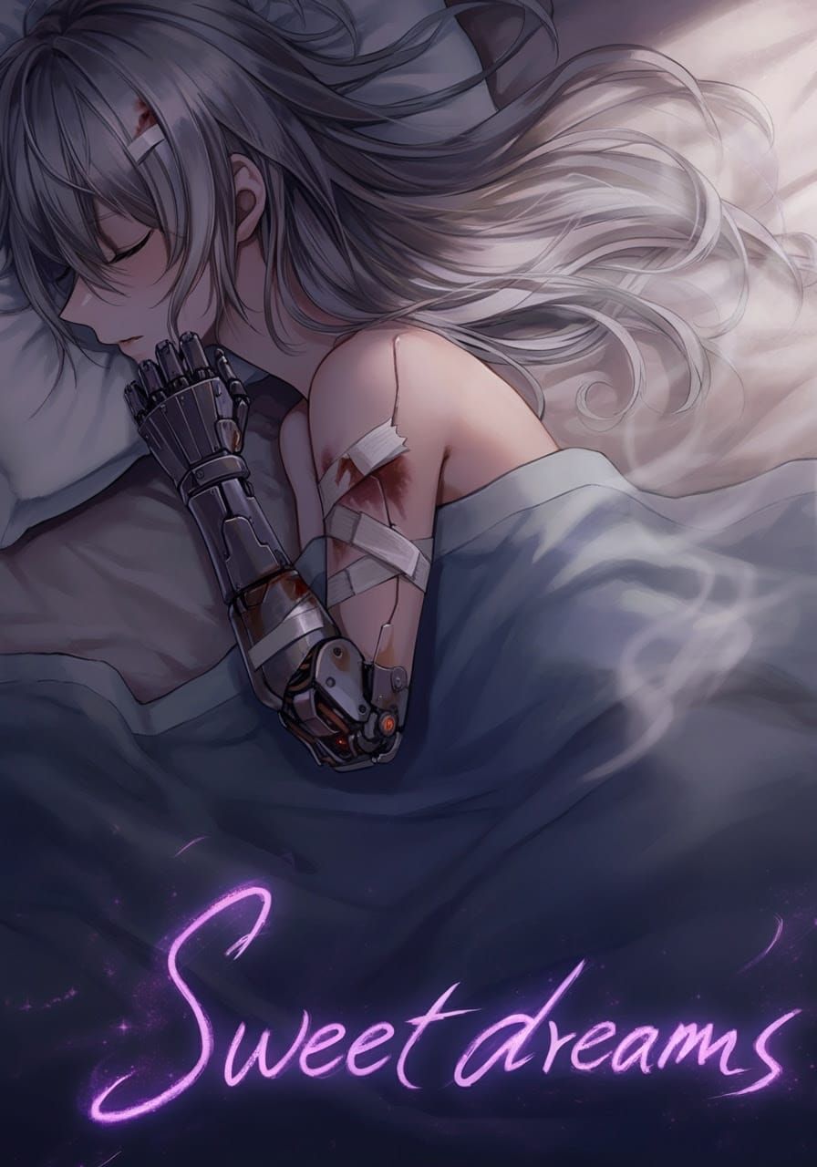 Dreamlike Hyperrealistic Fantasy Anime Poster