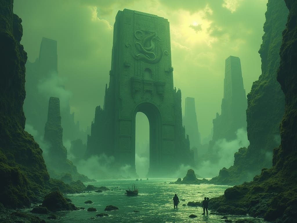 Eldritch Horror in R'lyeh: A City of Grotesque, Cyclopean Wo...