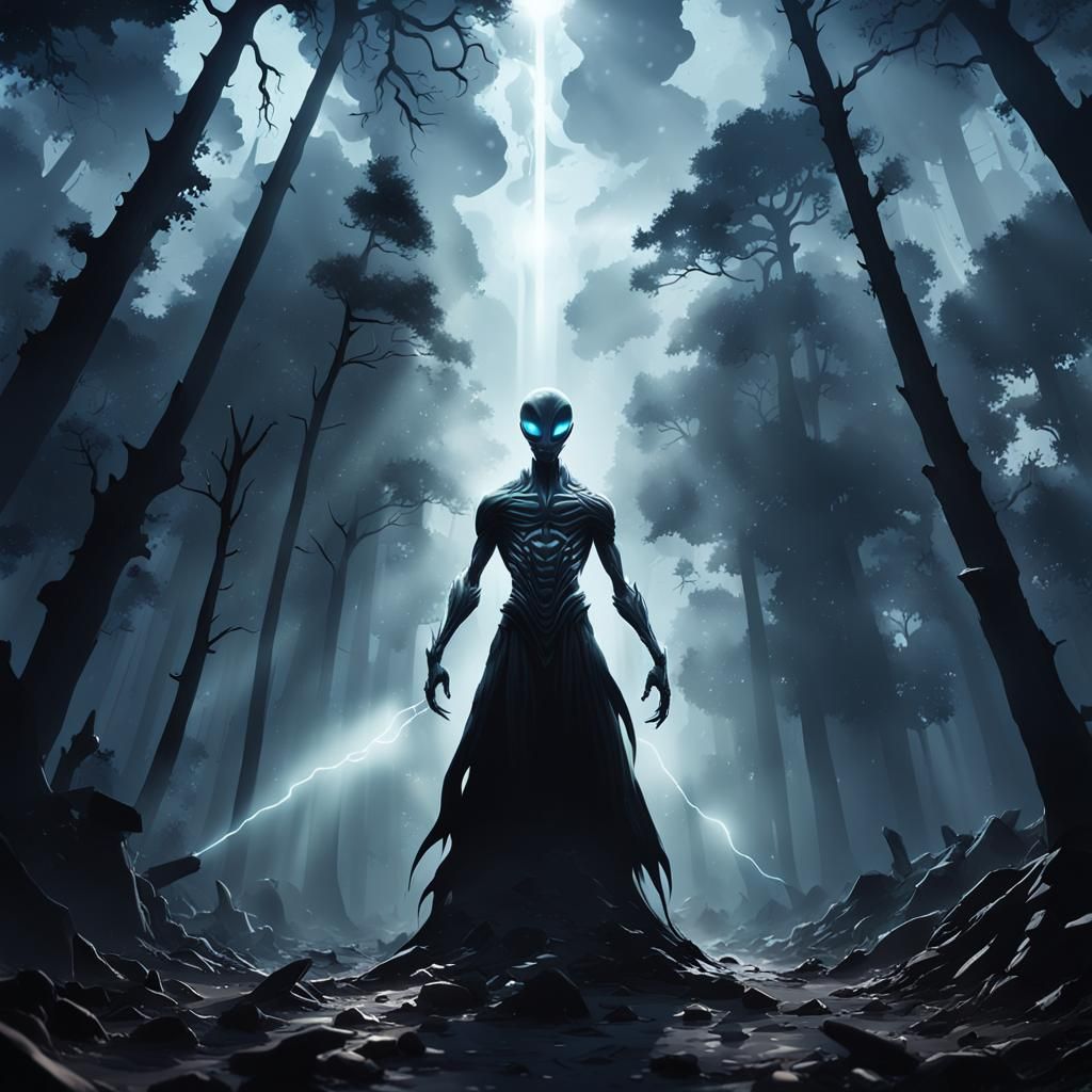 Alien in Light: A Digital Matte Painting