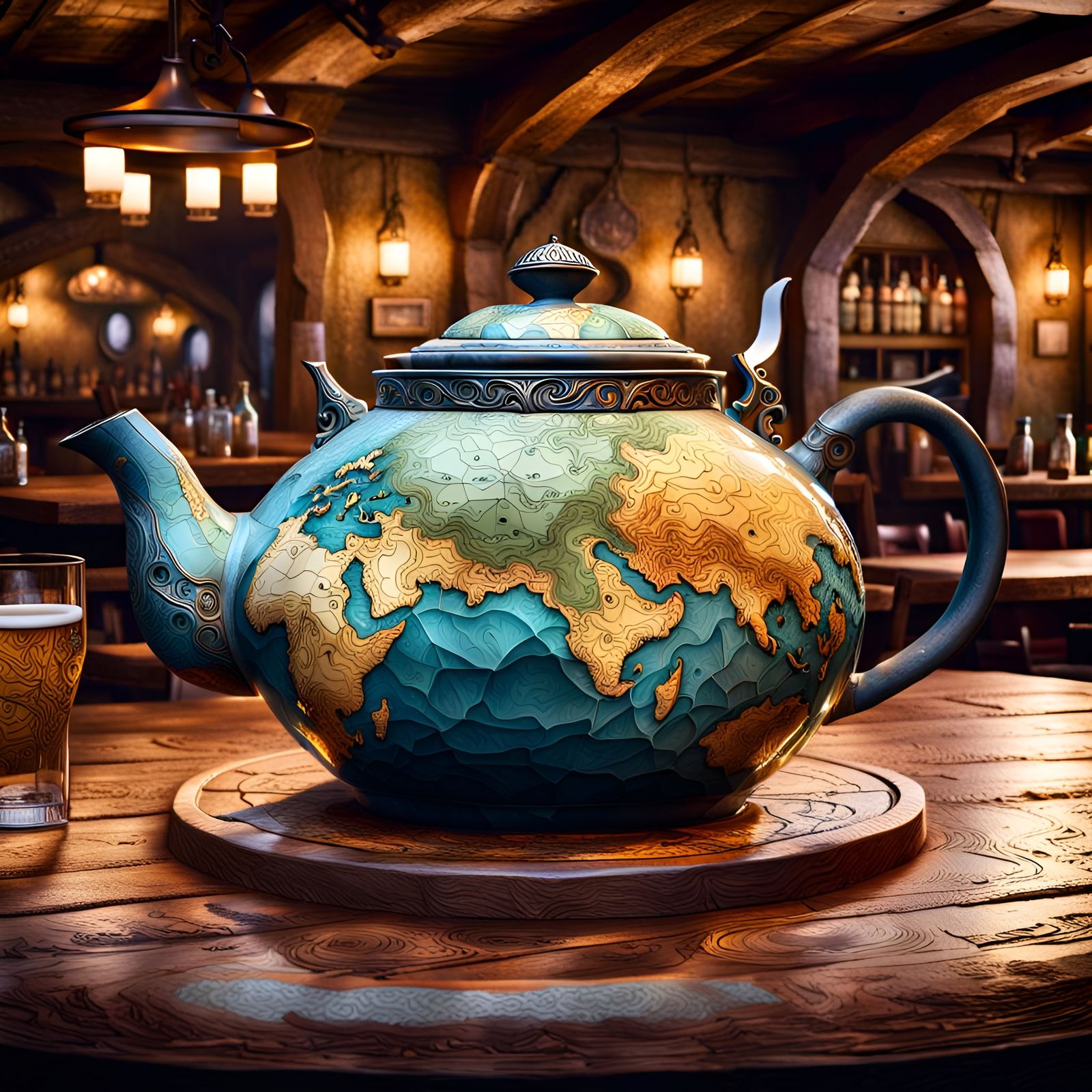 Game of Thrones Map Teapot