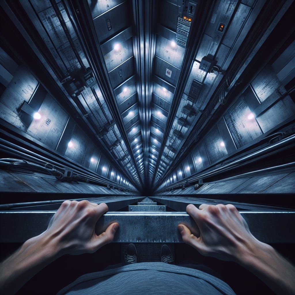 Elevator Shaft: A Visual Depiction of Fear