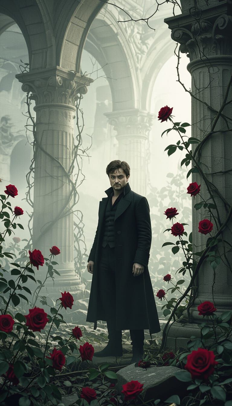 Daniel Radcliffe in Dark Fantasy Ruins