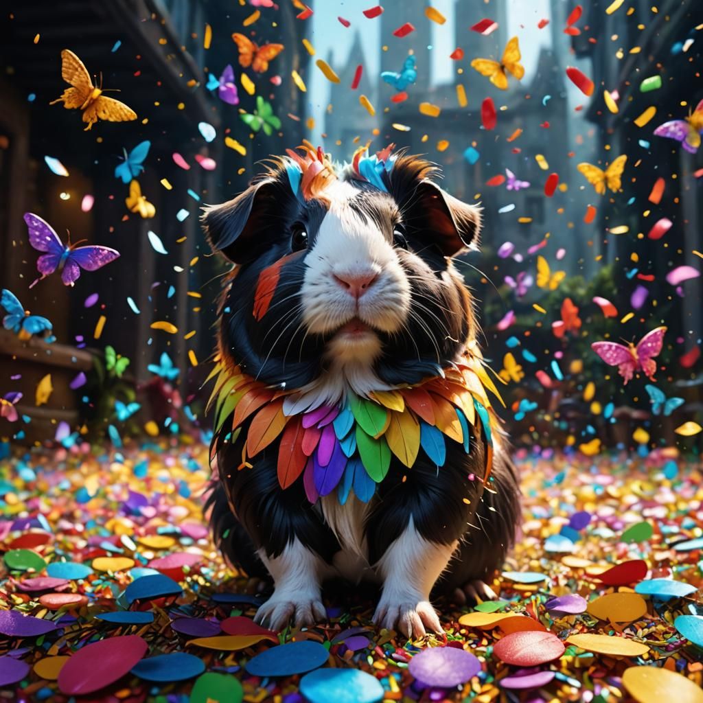 Confetti guinea pig