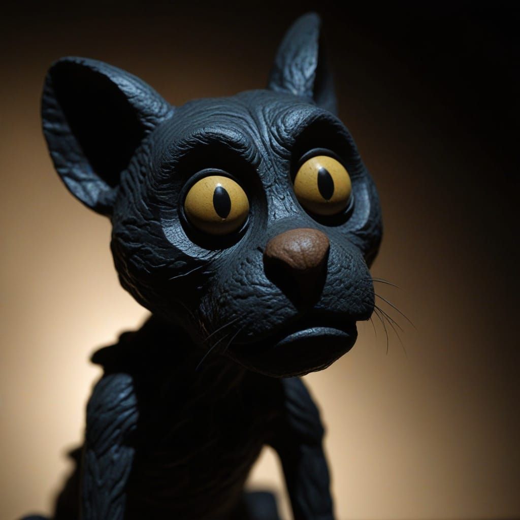 Dark Fantasy Sculpture: Shadow with Knife