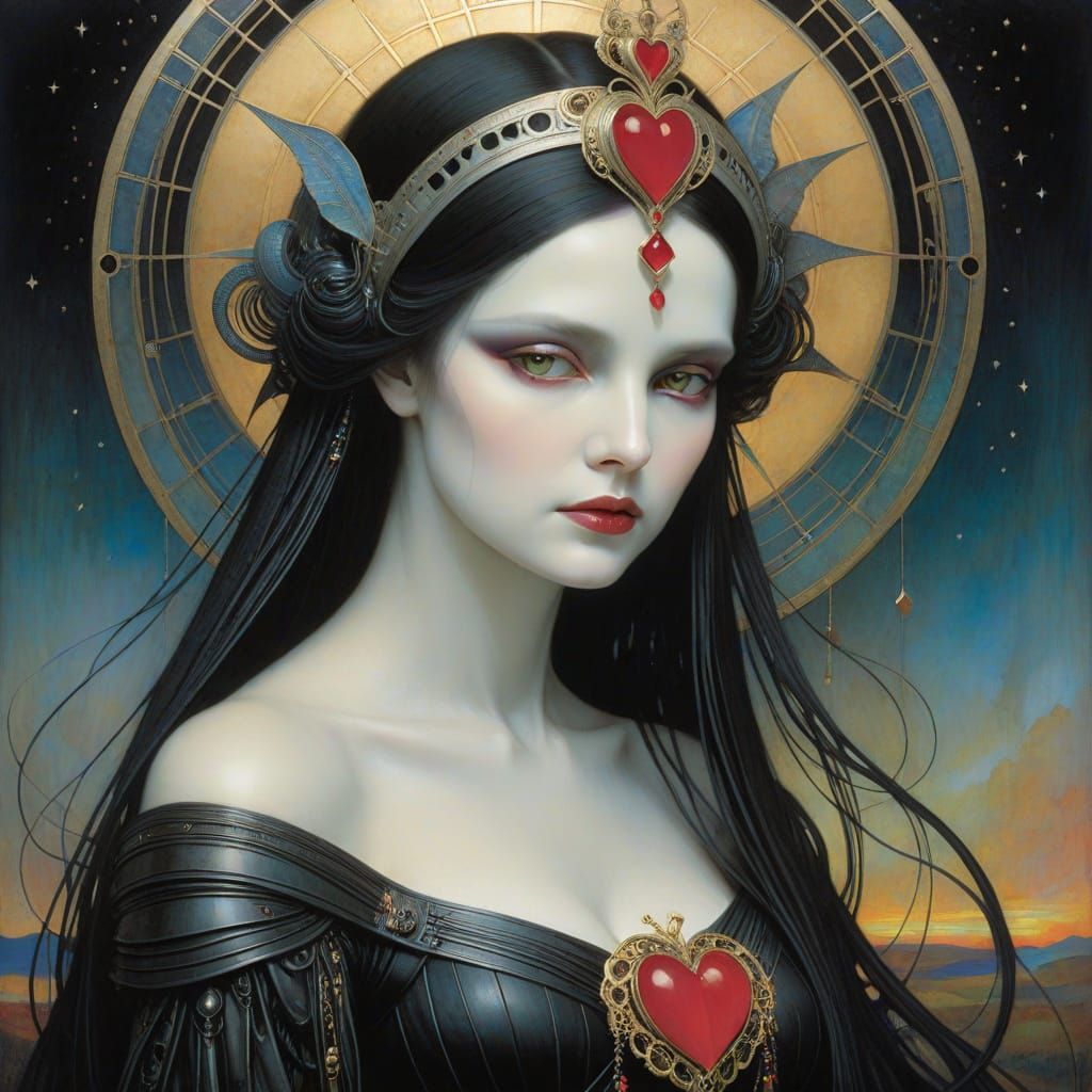 Queen of Hearts Evening Star in Nacreous Light