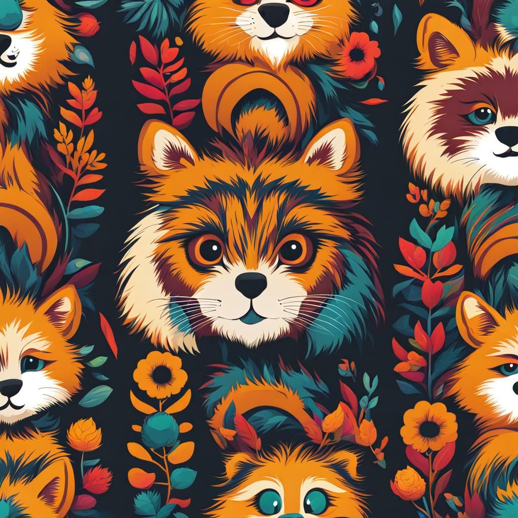 Detailed Fur Study of a Red Panda