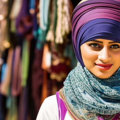 Muslim girl wishes happy Ramzan