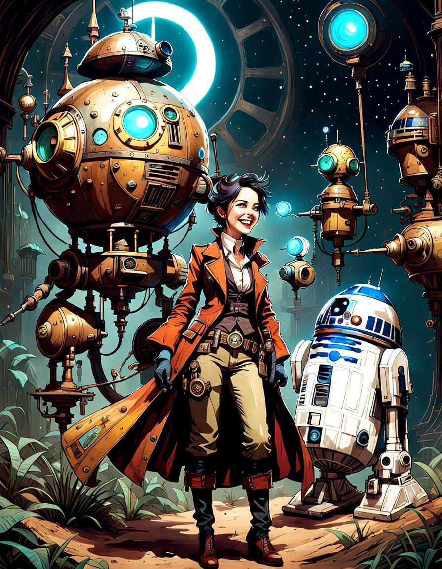 Steampunk Star Wars Detective's Sparkling Investigation
