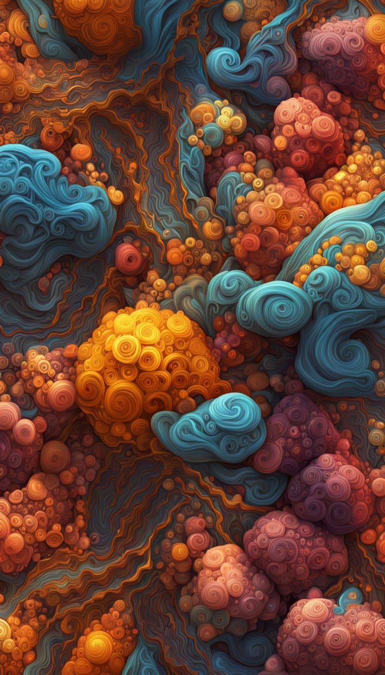 AI Evolution Struggle in Geometric 3D Art