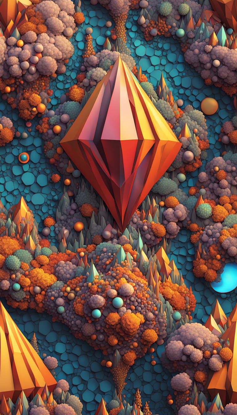 AI Evolution in Geometric Metal Forms