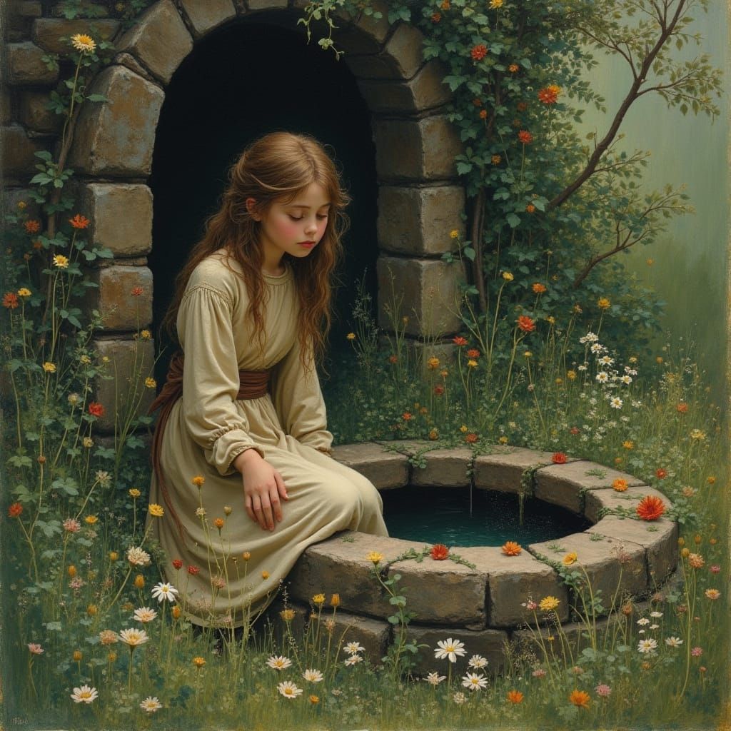 Princess Beside a Well, Weeping with a Faint Light