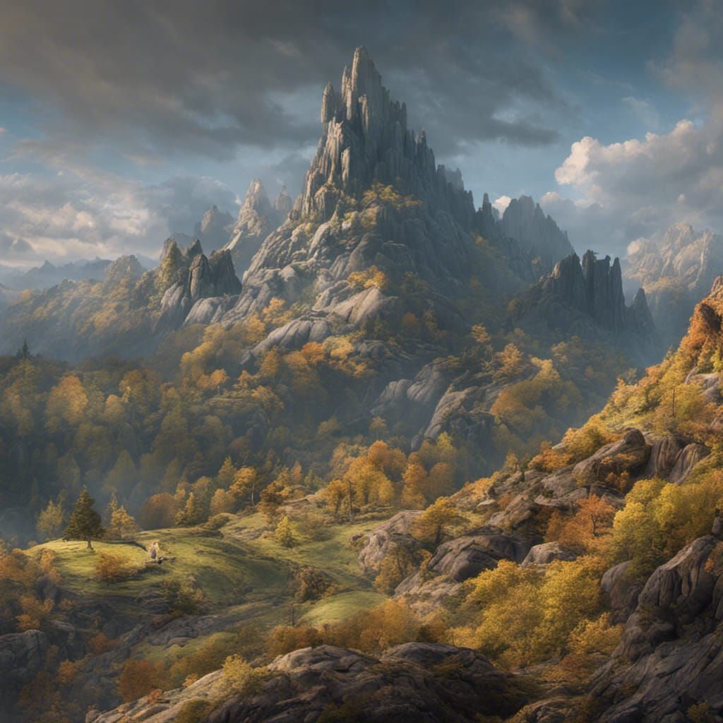 Mountain Troll Camouflaged in Epic Landscape