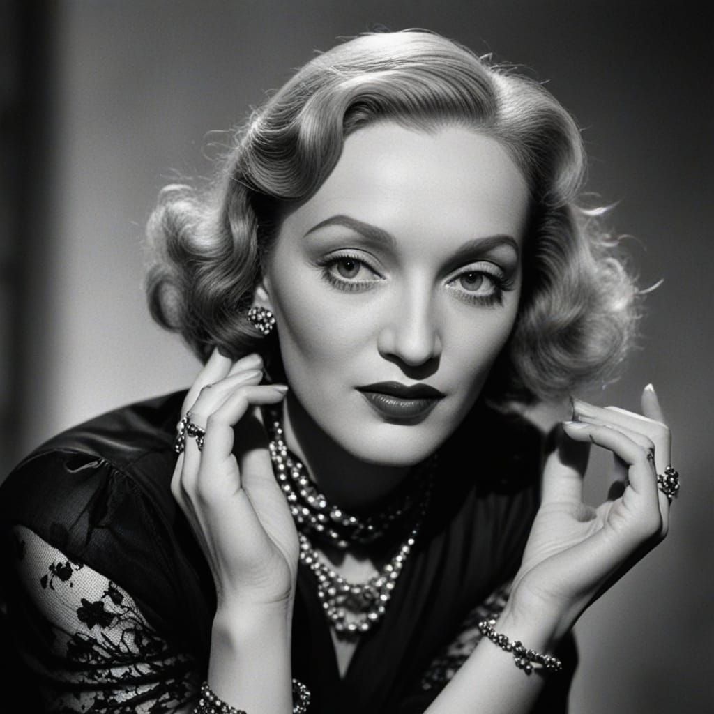 Marlene Dietrich: Iconic Hollywood Star Portrait