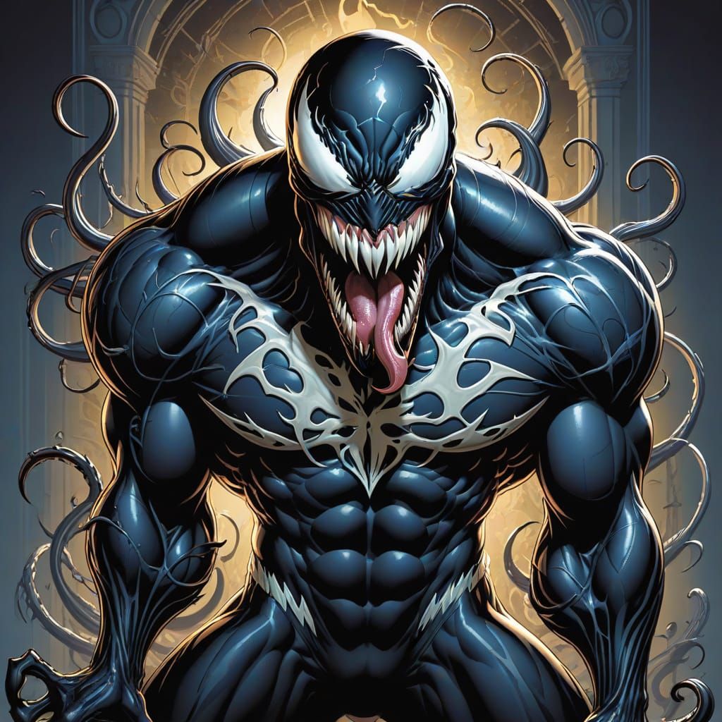Venom Comic Book Art Masterpiece